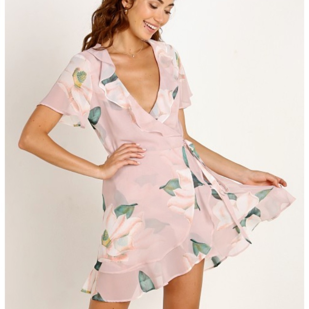 Show Me Your Mumu Winnie Wrap Magnolia Dress